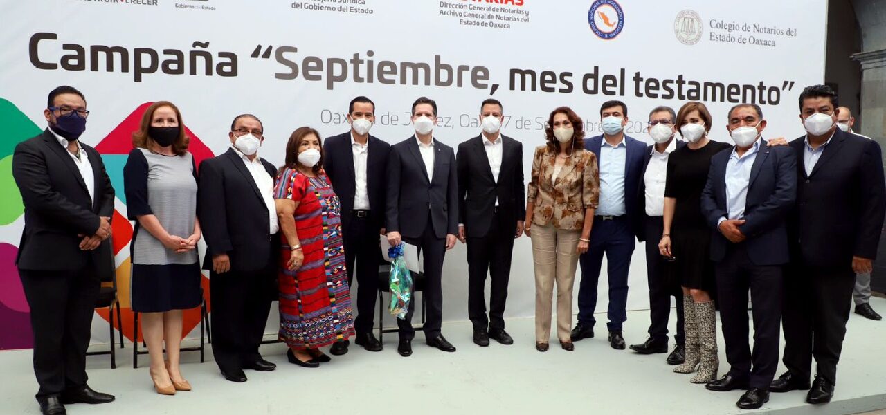 Promueve Gobierno de Oaxaca Septiembre mes del testamento