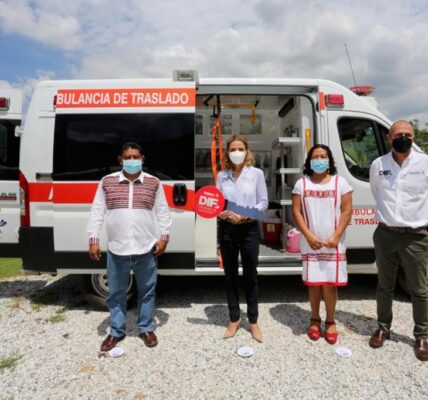 Oaxaca crece con mejores unidades médicas de traslado: DIF